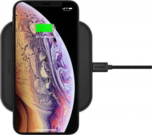 Фото: Бездротовий зарядний пристрій Zens Single Aluminium Wireless Charger with USB Black (ZESC14B/00) № 7 | KTC