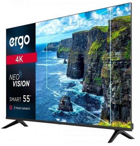 Телевізор LED Ergo 55DUS6000 (Android TV, Wi-Fi, 3840x2160)