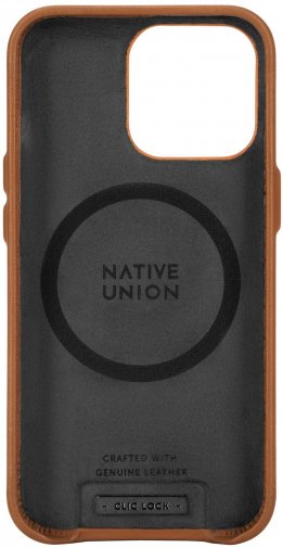 Чохол Native Union for iPhone 13 Pro Max - Clic Classic Magneric Case Tan (CCLAS-BRN-NP21L)