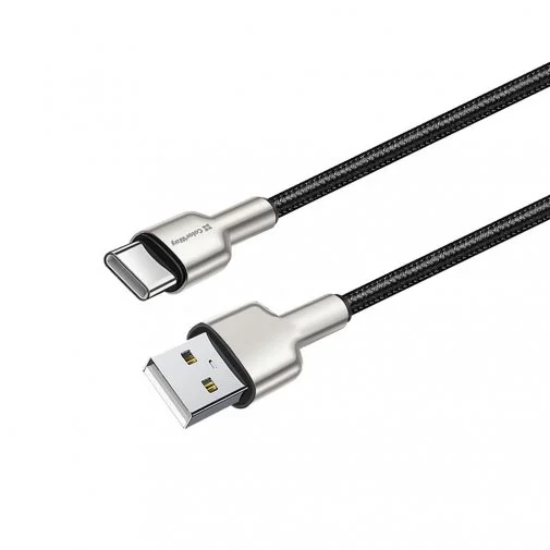 Фото: Кабель ColorWay Head Metal 2.4A AM / Type-C 1m Black (CW-CBUC046-BK) № 7 | KTC