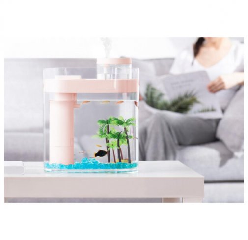 Акваріум Xiaomi Eco fish tank Air humidifier Youth Edition Pink HF-JHYGZH002