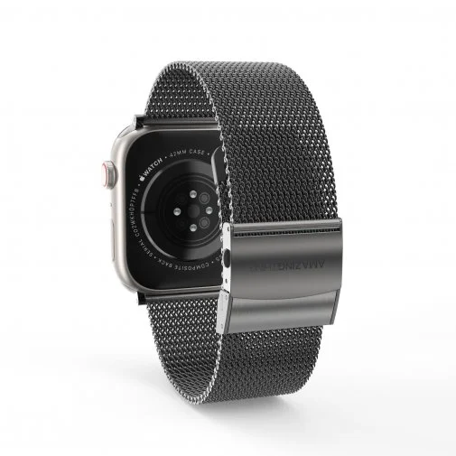 Фото: Ремінець AMAZINGthing for Apple Watch 41/40/38mm - Titan Metal Black (ATS7TM41GB) № 8 | KTC