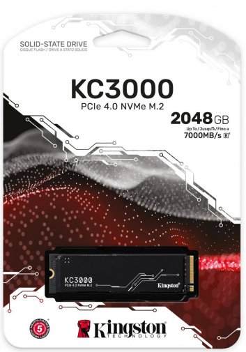 SSD-накопичувач Kingston KC3000 2280 PCIe 4.0 NVMe 2TB (SKC3000D/2048G)