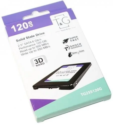 Фото: SSD-накопичувач T&G SATA III 120GB (TG25S120G) № 5 | KTC