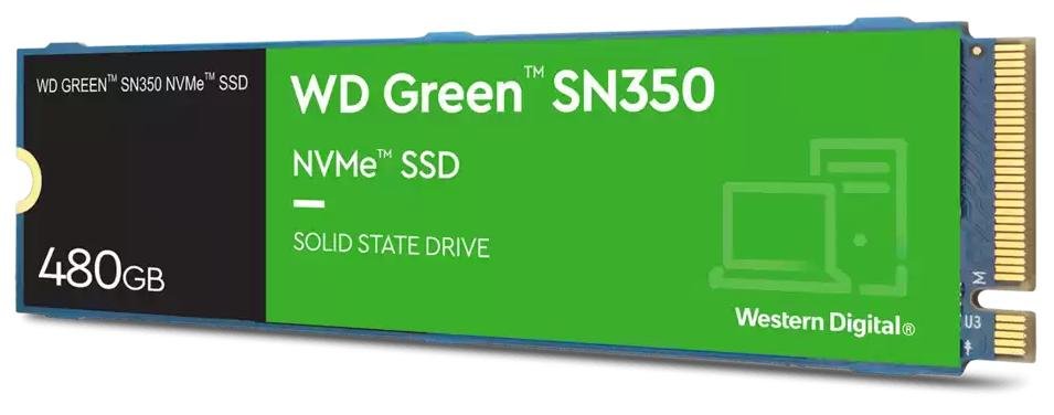 SSD-накопичувач Western Digital Green SN350 2280 PCIe 3.0 NVMe 480GB (WDS480G2G0C)