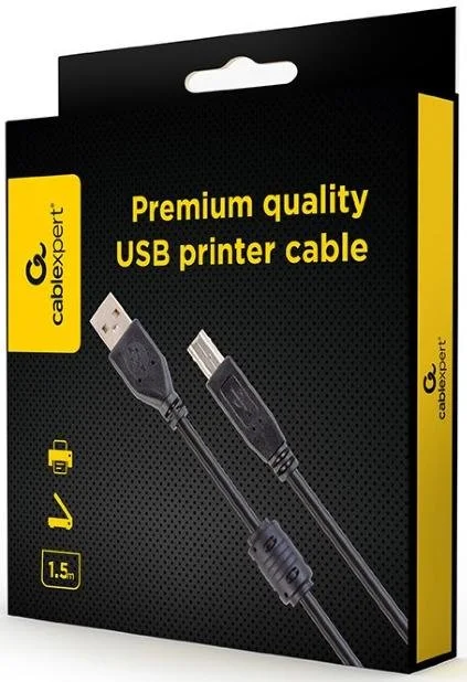 Фото: Кабель Cablexpert AM / BM 1.5m Black (CCFB-USB2-AMBM-1.5M) № 6 | KTC