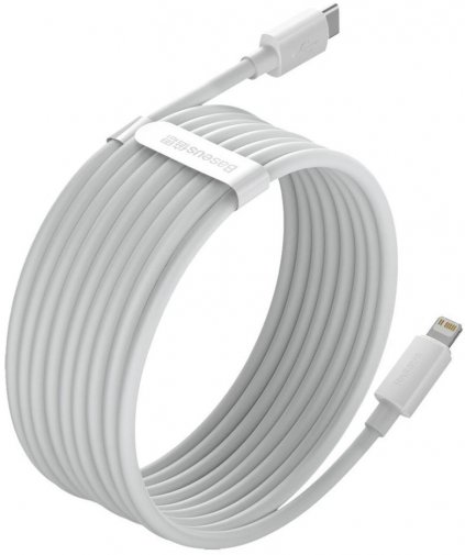 Кабель Baseus Simple Wisdom Data Cable Lightning / Type-C 1.5m White 2psc (TZCATLZJ-02)