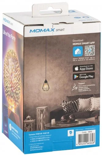 Фото: Смарт-лампа Momax SMART Fancy IoT LED Bulb Radiant (IB8S) № 8 | KTC