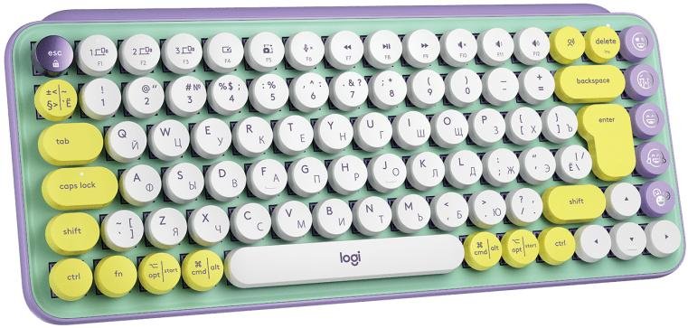 Клавіатура компактна Logitech Pop Wireless Daydream Mint (920-010717)