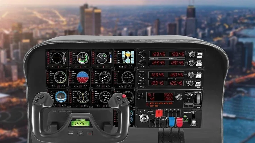 Фото: Панель приладів Logitech G Saitek Pro Flight Radio Panel USB (945-000011) № 7 | KTC