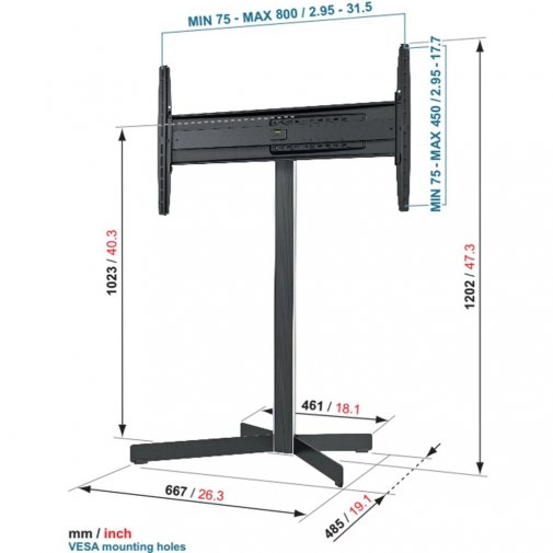 Кронштейн Vogels EFF 8330 Black (8383300)