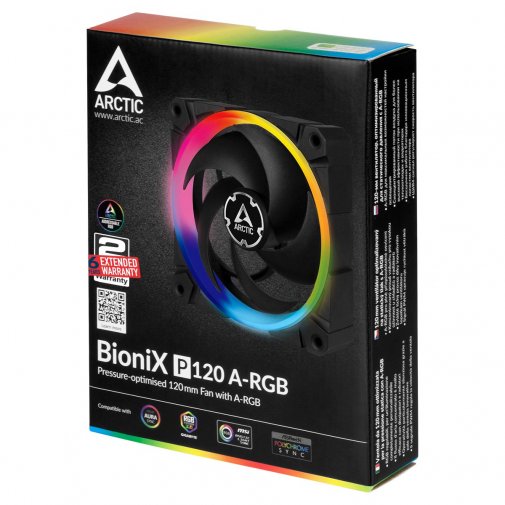 Вентилятор для корпуса Arctic BioniX P120 A-RGB (ACFAN00146A)