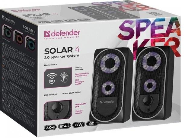 Колонки Defender Solar 4 Black (65404)