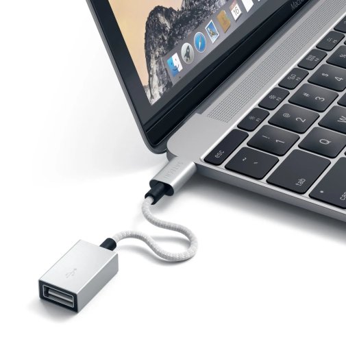 Перехідник Satechi USB Type C to USB 2.0 Silver (ST-TCCAS)