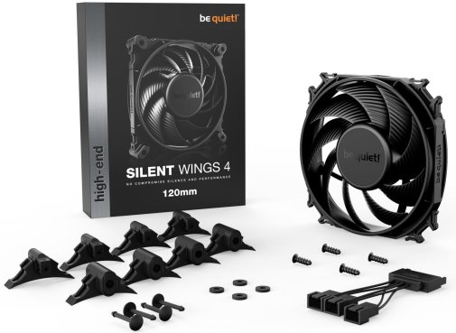 Вентилятор для корпуса be quiet! Silent Wings 4 120mm Black (BL092)