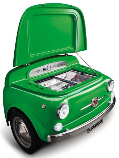 Холодильник однодверний Smeg Fiat 500 Green SMEG500V