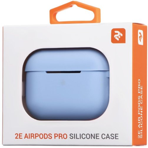 Чохол 2E for Apple Airpods Pro - Pure Color Silicone (2.5mm) Sky Blue (2E-PODSPR-IBPCS-2.5-SKB)
