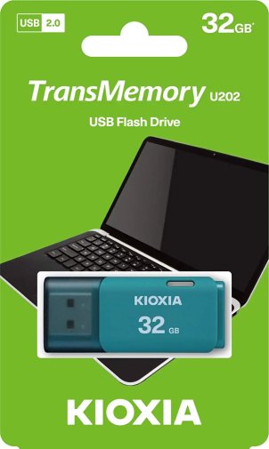 Флешка USB Kioxia TransMemory U202 32GB Light Blue (LU202L032GG4)