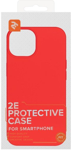 Чохол 2E for Apple iPhone 13 - Basic Liquid Silicone Red (2E-IPH-13-OCLS-RD)