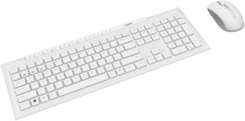 Комплект клавіатура+миша Rapoo 8210M Wireless White (8210М white)