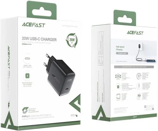 Фото: Зарядний пристрій Acefast A1 PD3.0 20W Black (AFA1B) № 9 | KTC