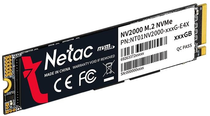 SSD-накопичувач Netac NV2000 2280 PCIe 3.0 x4 256GB (NT01NV2000-256-E4X)