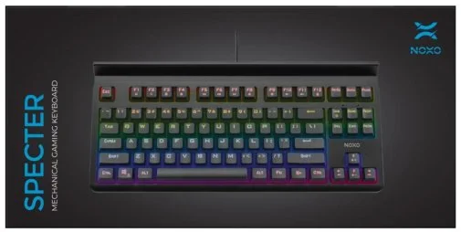 Фото: Клавіатура NOXO Specter Mechanical Blue Switches EN/RU Black (4770070882108) № 13 | KTC