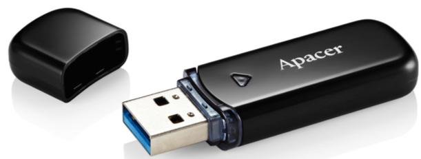 Флешка USB Apacer AH355 USB 3.0 128GB Black