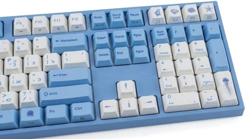 Фото: Клавіатура Varmilo VEA108 Sea Melody Cherry Mx Silent Red UKR/ENG/RU Multicolor (A26A038A6A1A06A033) № 12 | KTC