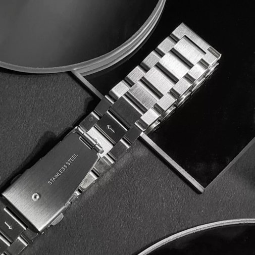 Ремінець for Xiaomi Amazfit/Samsung - Stainless Steel 22 mm Silver (32577silver)