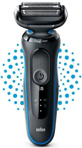 Фото: Електробритва Braun Series 5 51-B1000s Flex Wet/Dry Black/Blue (81770260) № 10 | KTC