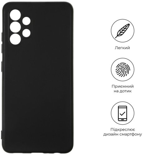 Чохол ArmorStandart for Samsung A32 A325 - Matte Slim Fit Camera Cover Black (ARM65861)