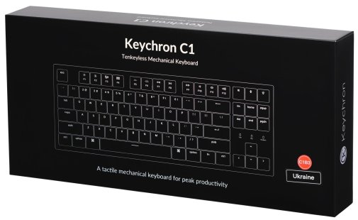 Клавіатура Keychron C1 Wired 87 Key Gateron Switch RGB Brown