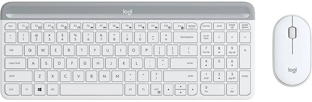 Фото: Комплект клавіатура+миша Logitech MK470 Slim Combo Off-White (920-009205) № 14 | KTC