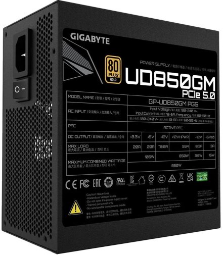 Блок живлення Gigabyte 850W UD850GM PG5