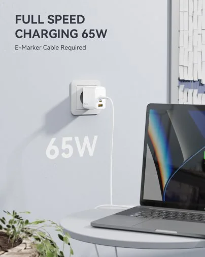 Фото: Зарядний пристрій VOLTME Revo GaNIII 65W White (V2024) № 8 | KTC