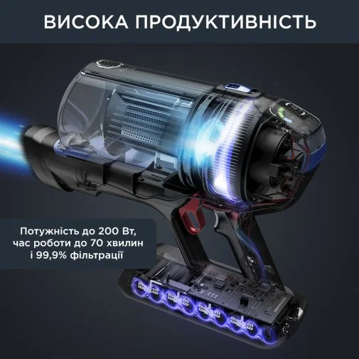 Фото: Ручний бездротовий пилосос Rowenta X-Force Flex 14.60 Auto Aqua RH99C0WO № 18 | KTC