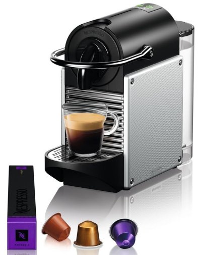 Капсульна кавоварка DeLonghi EN 124 S Nespresso Pixie (EN124.S)