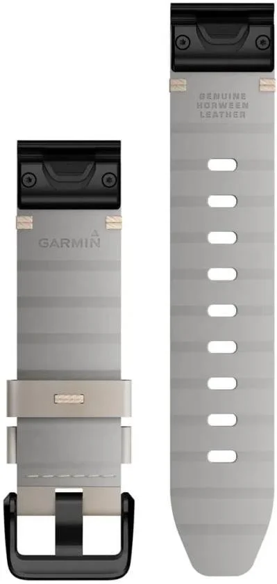 Фото: Ремінець Garmin for Fenix 7S - 20mm QuickFit Leather Limestone (010-13102-06) № 4 | KTC