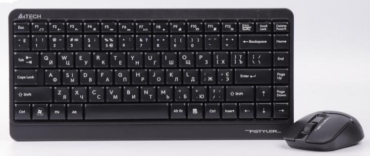 Комплект клавіатура+миша A4tech FG1112S Black (FG1112S (Black))