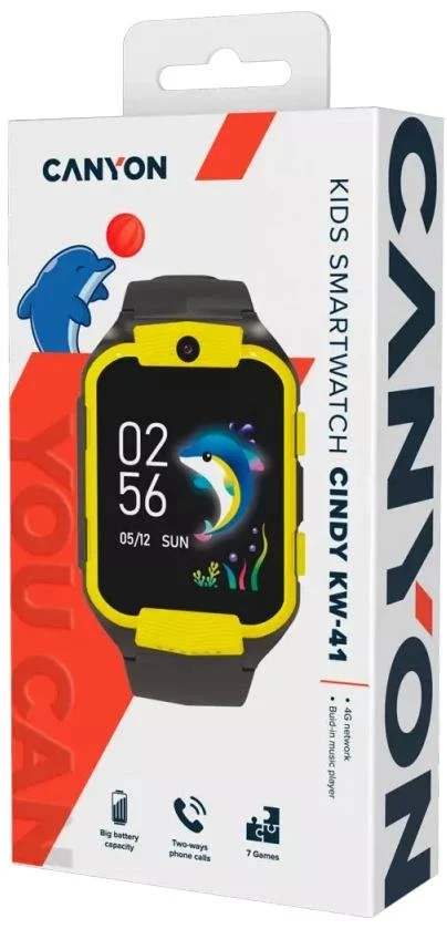 Фото: Смарт годинник Canyon Cindy KW-41 Yellow (CNE-KW41YB) № 9 | KTC