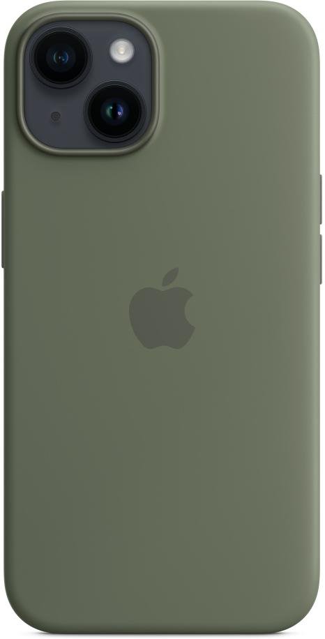 Чохол Apple for iPhone 14 - Silicone Case with MagSafe Olive (MQU83)