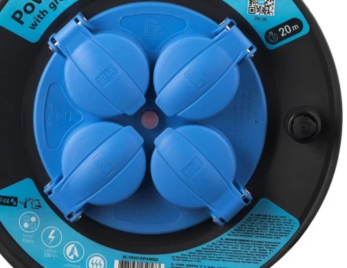 Фото: Подовжувач 2E CR4315IP44M20 4/20m Black (2E-CR4315IP44M20) № 11 | KTC