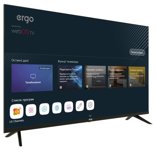 Телевізор LED Ergo 43WUS9200 (Smart TV, Wi-Fi, 3840x2160)