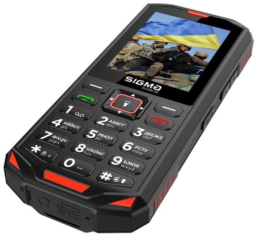 Мобільний телефон SIGMA X-treme PA68 Black/Red (4827798466520)