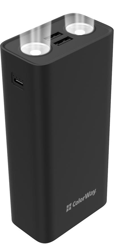 Батарея універсальна ColorWay CW-PB300LPB3BK-F 30000mAh 10W Black