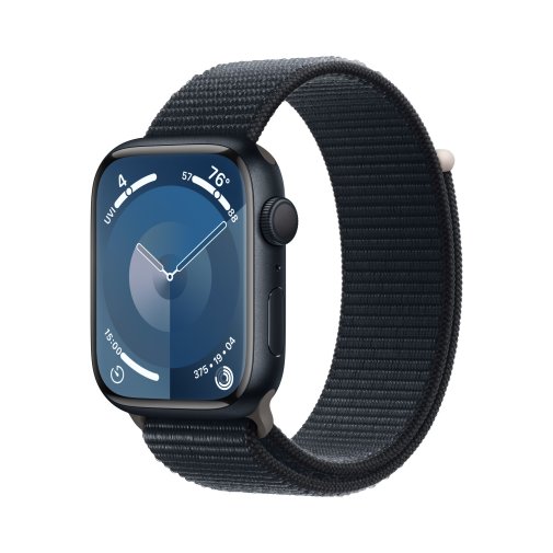 Смарт годинник Apple Watch Series 9 GPS 45mm Midnight Aluminium Case with Midnight Sport Loop (MR9C3)
