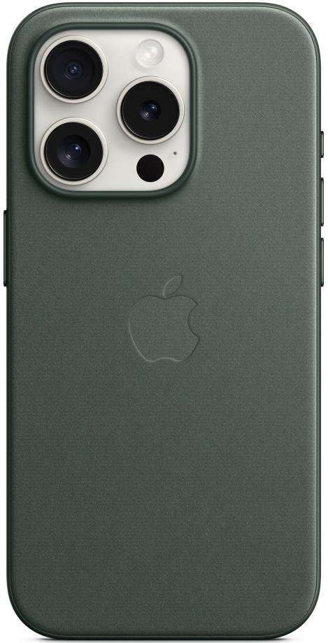 Чохол Apple for iPhone 15 Pro - FineWoven Case with MagSafe Evergreen (MT4U3)