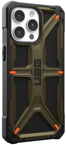 Чохол UAG for Apple iPhone 15 Pro Max - Monarch Kevlar Kevlar Elemental Green (11429811397B)