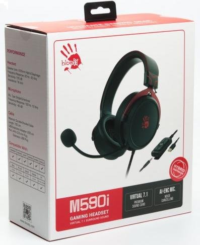 Гарнітура Bloody M590i Sports Red (M590i (Sports Red))